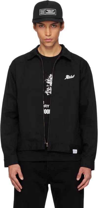 Neighborhood Black Zip Work Jacket