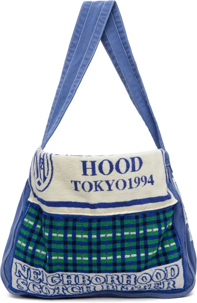 Neighborhood Blue Newspaper Mod Bag