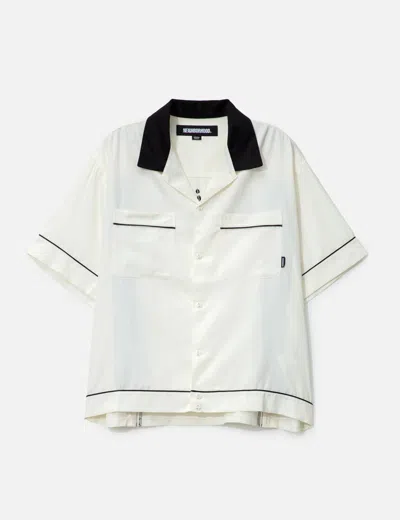 Neighborhood Bowling Shirt In White
