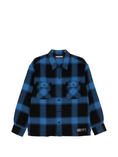 Neighborhood Buffalo Check Shirt In Blue