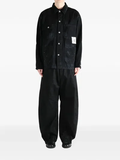 Neighborhood Buttoned Corduroy-collar Jacket In Multi