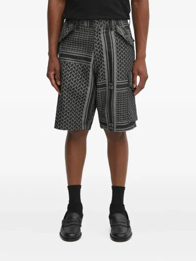 Neighborhood Buttoned Shorts In Gray