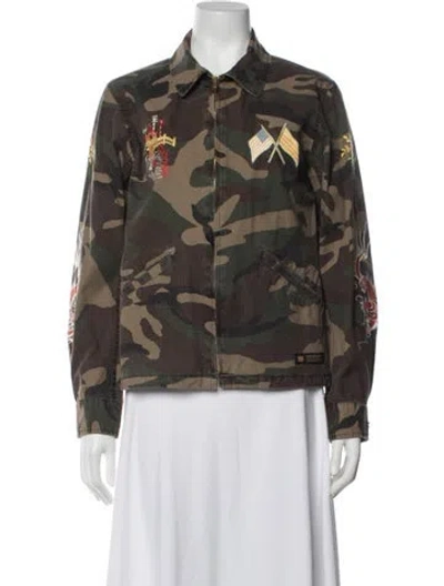 Pre-owned Neighborhood Camouflage Print Jacket In Brown