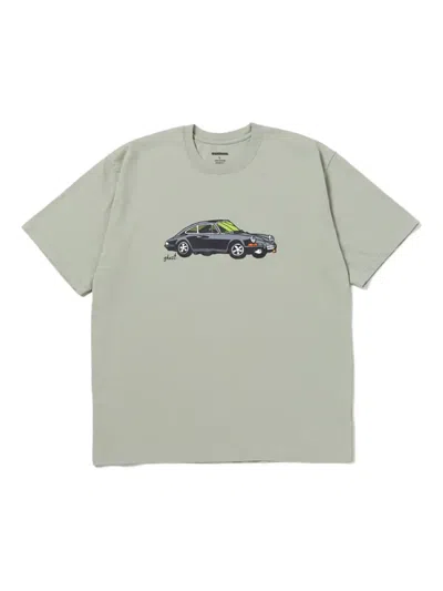 Neighborhood Car-print Cotton T-shirt In Green