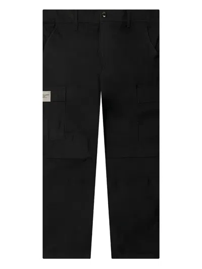 Neighborhood Cargo-pocket Trousers In Black