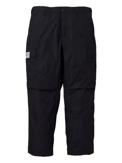 Neighborhood Cargo-pocket Trousers In Black