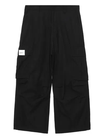 Neighborhood Cargo-pocket Trousers In Black