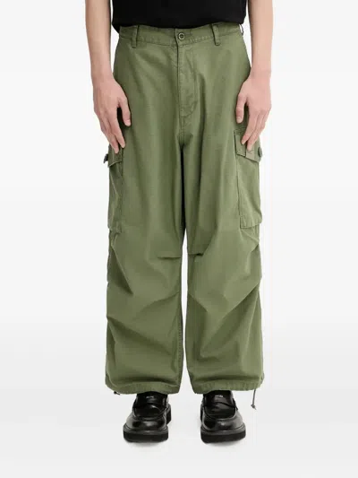 Neighborhood Cargo Pocket Trousers In Green