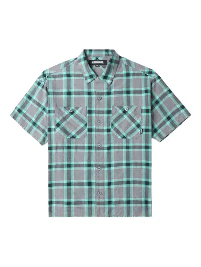 Neighborhood Checked Patch-pocket Shirt In Gold
