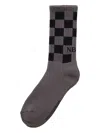 Neighborhood Checkerboard Pattern Socks In Multi