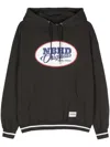 Neighborhood College Ls Logo-print Hoodie In Black