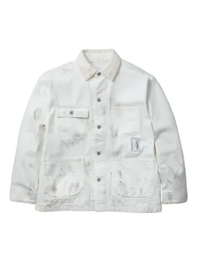 Neighborhood Corduroy-collar Jacket In Gray