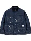 Neighborhood Corduroy-collar Washed Jacket In Blue