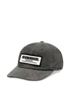 Neighborhood Corduroy Patch Cap In Gray