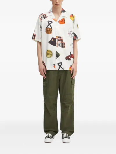 Neighborhood Cotton-blend Cargo Trousers In Green