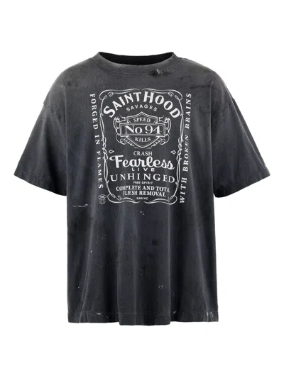 Neighborhood Cotton T-shirt In Black