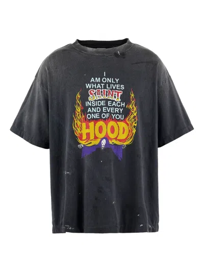 Neighborhood Cotton T-shirt In Black