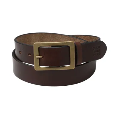 Pre-owned Neighborhood Cow Leather Belt 'brown' | Men's Size M