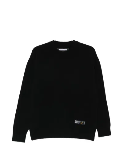 Neighborhood Crewneck Plain Sweater In Black