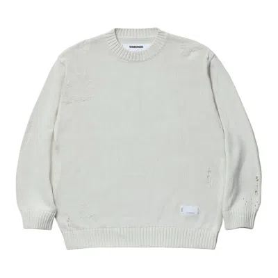 Pre-owned Neighborhood Crewneck Sweater 'savage' | Cream | Men's Size S