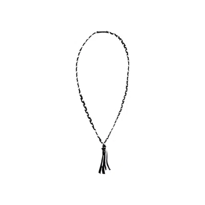 Pre-owned Neighborhood Cs Braid Necklace 'black/white' | Men's Size Onesize