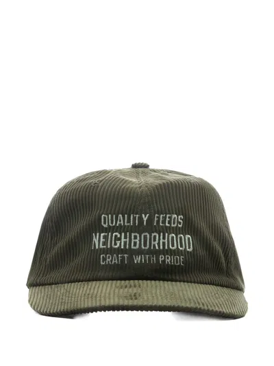 Neighborhood Dad Corduroy Cap In Green