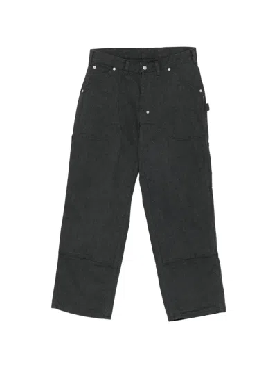 Neighborhood Double-knee Straight-leg Jeans In Black