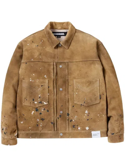 Neighborhood Drip Jacket In Brown