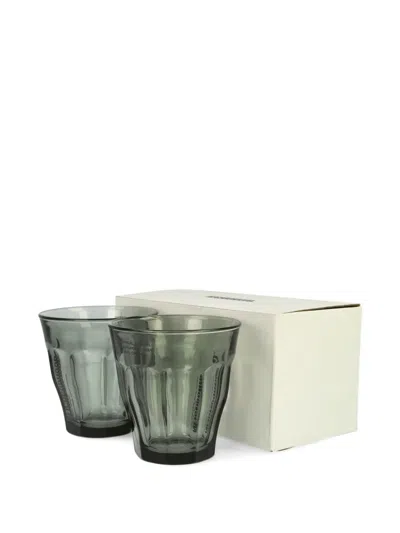 Neighborhood Duralex Glass Set (set Of Two) In Gray