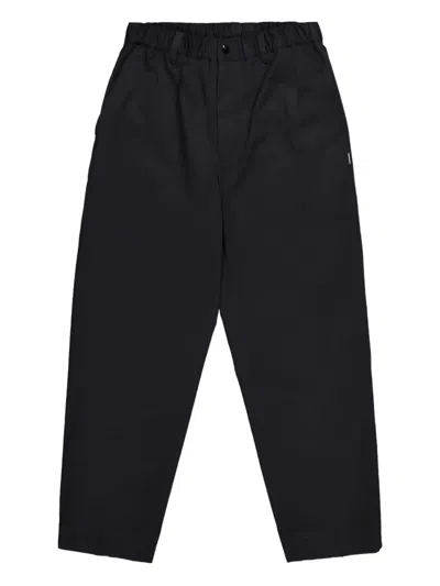 Neighborhood Elastic-waistband Pocket Trousers In Black