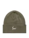 Neighborhood Embroidered Beanie In Green