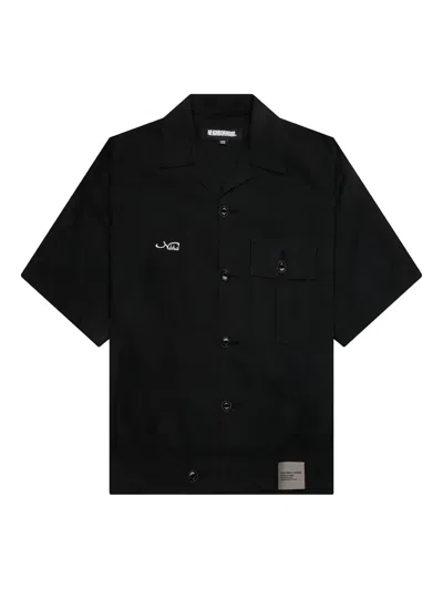 Neighborhood Embroidered-logo Shirt In Black