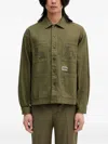 Neighborhood Embroidered Overshirt In Green