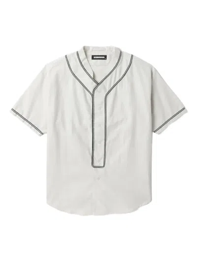 Neighborhood Embroidered Short-sleeve Shirt In White