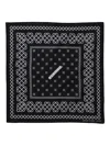 Neighborhood Geometric Pattern Scarf In Black