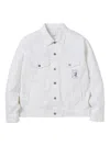 Neighborhood Graphic-patch Denim Jacket In White