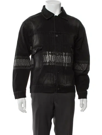 Pre-owned Neighborhood Graphic Print Jacket In Black