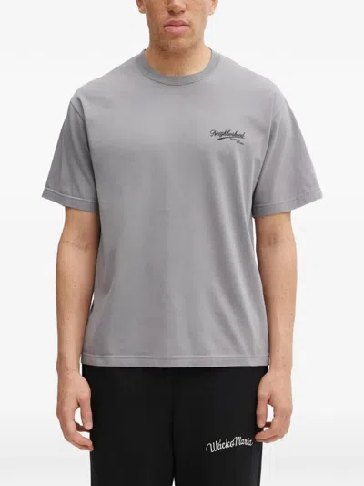 Neighborhood Graphic-print T-shirt In Gray