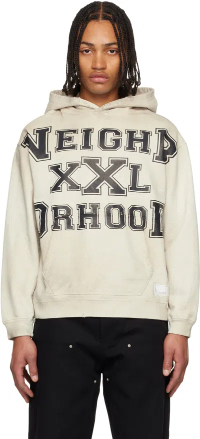 Neighborhood Gray Sweat Hoodie In Neutral