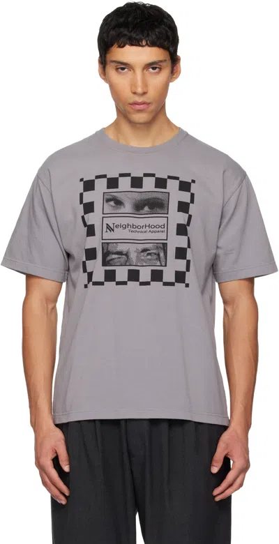 Neighborhood Gray 'tee Ss-7' T-shirt