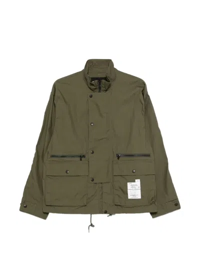 Neighborhood 스탠드 칼라 재킷 In Green