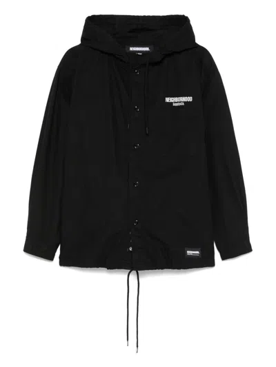 Neighborhood Hooded Jacket In Black
