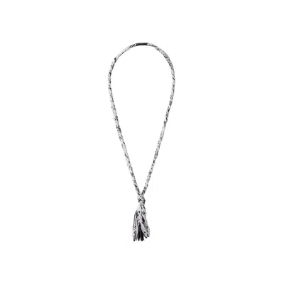 Pre-owned Neighborhood Jq Braid Necklace 'black' | Men's Size Onesize