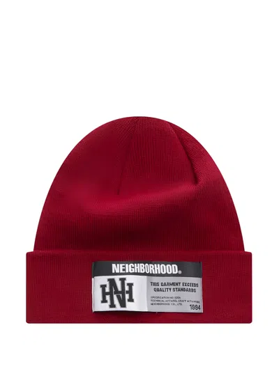 Neighborhood Label Beanie In Red