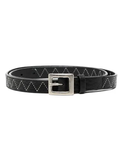 NEIGHBORHOOD - Leather Narrow Belt | HBX - Globally Curated
