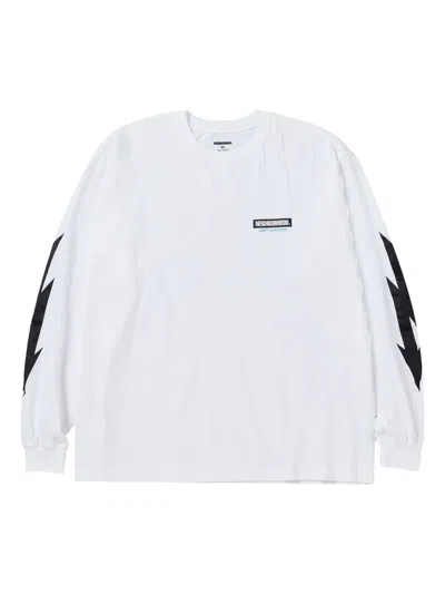 Neighborhood Lightning-bolt Long-sleeve T-shirt In White