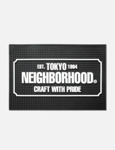Neighborhood Logo Bar Mat In Black