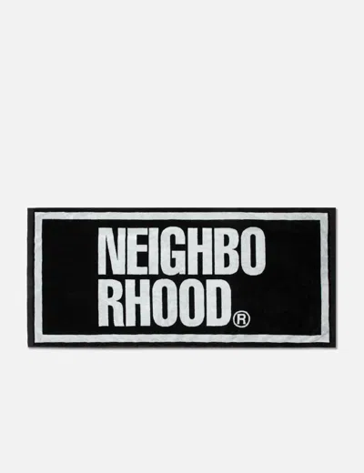 Neighborhood Logo Bath Towel In Black