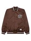 Neighborhood Logo-detail Bomber Jacket In Brown