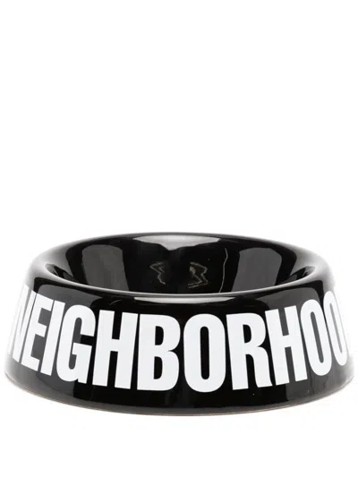 Neighborhood Hundeschale Mit Logo In Schwarz